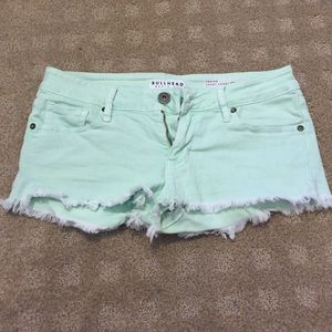 Pacsun Mint/Spring Green Shorts