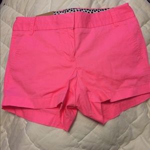 J crew neon pink shorts!