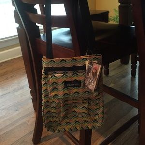 Chevron colored kavu shoulder purse