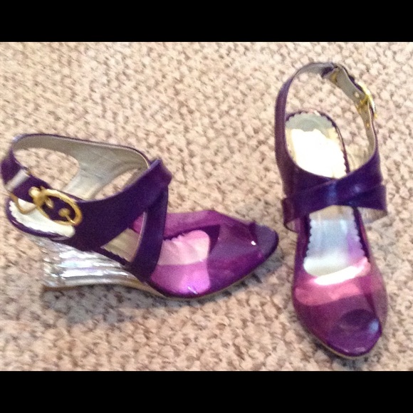 Purple sandals