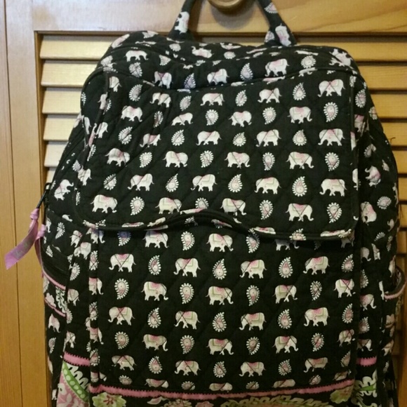 Vera Bradley Pink Elephant large backpack