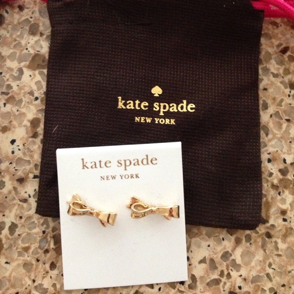 Kate spade gold now earings