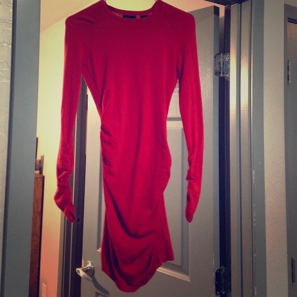 Long sleeve/fitted scrunchy/dress