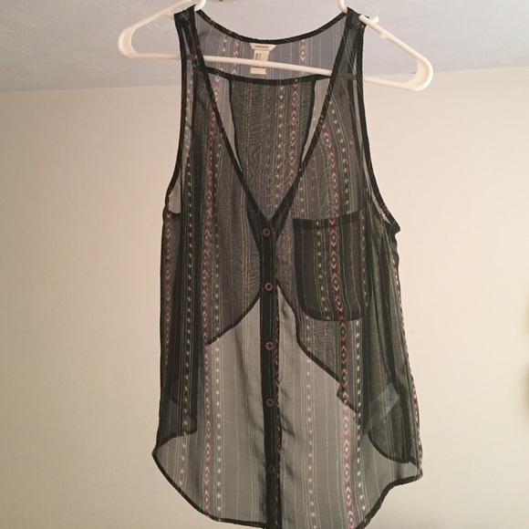 Black Chiffon with boho inspired accents