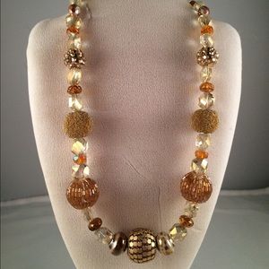 Gold and Copper Bling necklace