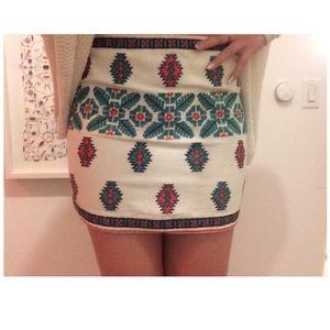 NWT Zara Embroidered Small Skirt
