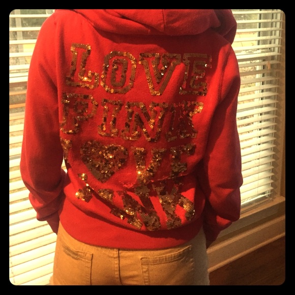 Victoria's Secret PINK sequin zip up jacket