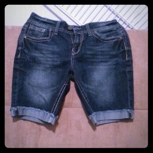 Denim shorts