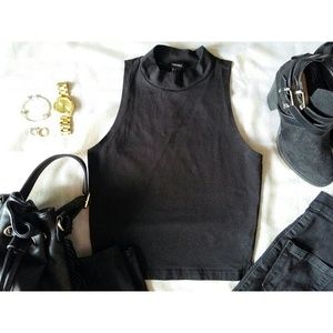 Turtle Neck Crop Top