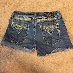 Miss me blingy cut off shorts
