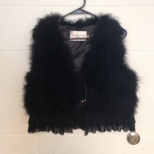 Camel black vest
