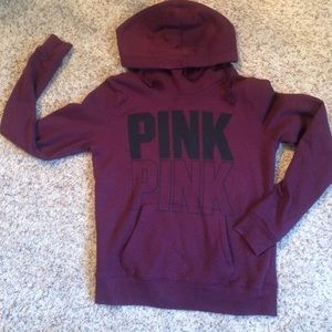 Very comfortable maroon hoodie.