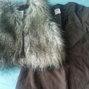 Toddler girl fur vest for @jazminetinoco