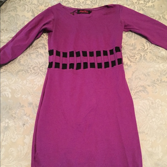 Purple Bodycon dress- XS