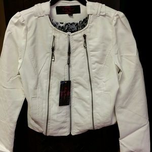 Ruby Rose leather like  jacket.