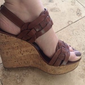 Tory Burch platform wedge sandals authentic