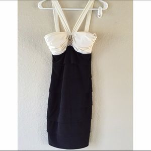 Black and White Cocktail Dress
