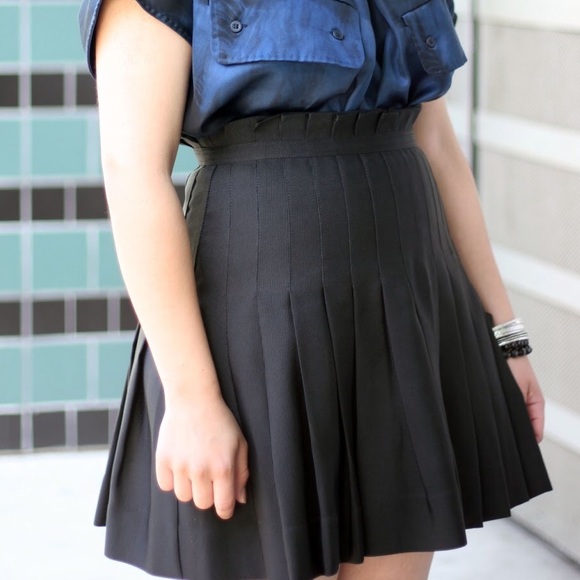 NWT Zac Posen x Target Pleated Black Skirt