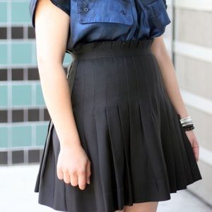 NWT Zac Posen x Target Pleated Black Skirt