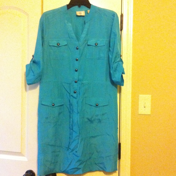 ECI turquiose color dress