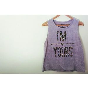 "I'm yours" muscle tank