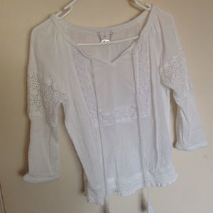 White hippy style shirt