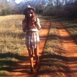 Ecote flat brim fedora NWT