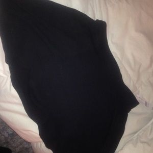 plain black skater skirt