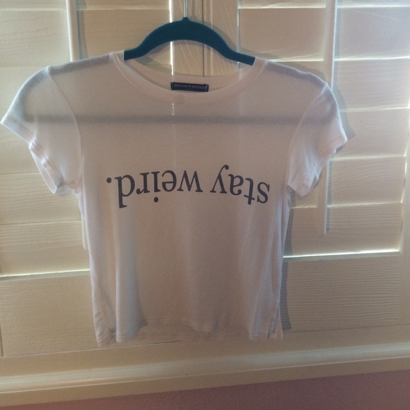 stay weird. crop top