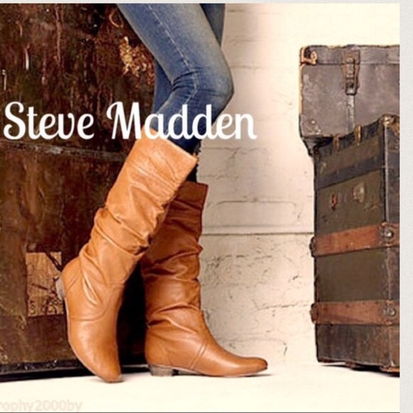 Black leather Steve Madden Boots