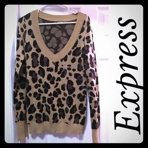 Sold ❌Leopard Print Express Sweater