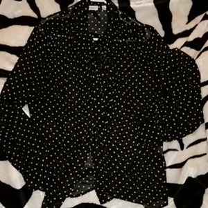See thru heart polka dot pattern