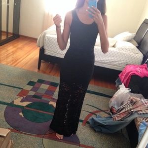Black lace dress