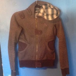Grey Hurley zip up sweater