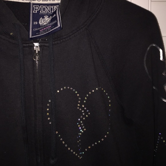 Victoria Secrets Pink collection zip up hoodie - Picture 3 of 4