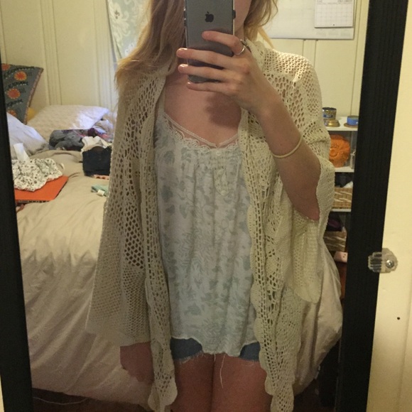 Crochet kimono