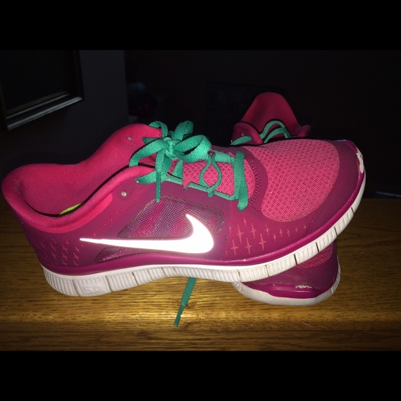 Pink Nike Free Runs