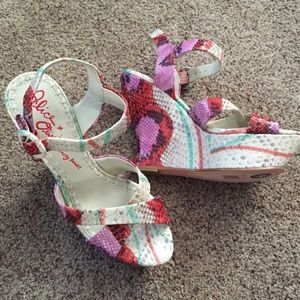 Brand new Alice and Olivia wedge heels