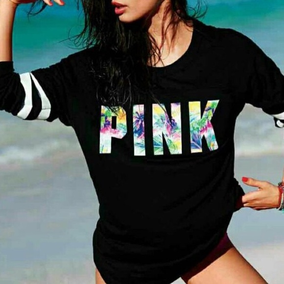 BNWT PINK Open Back Crew