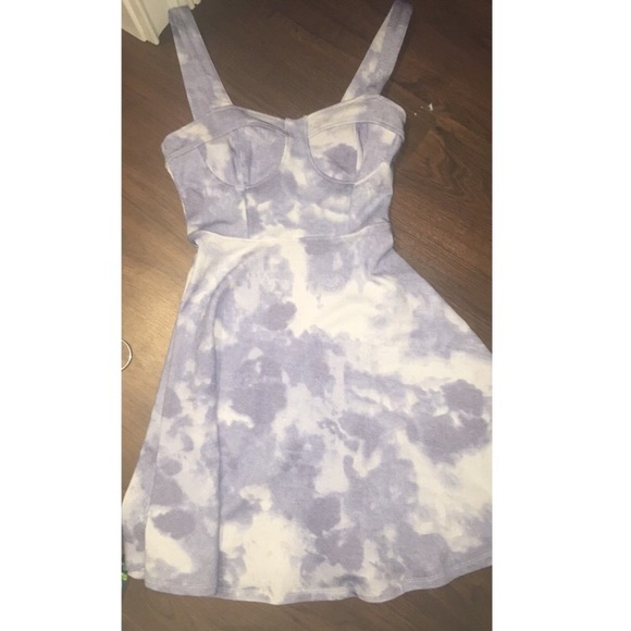 Light blue tie dye vintage dress xs / s