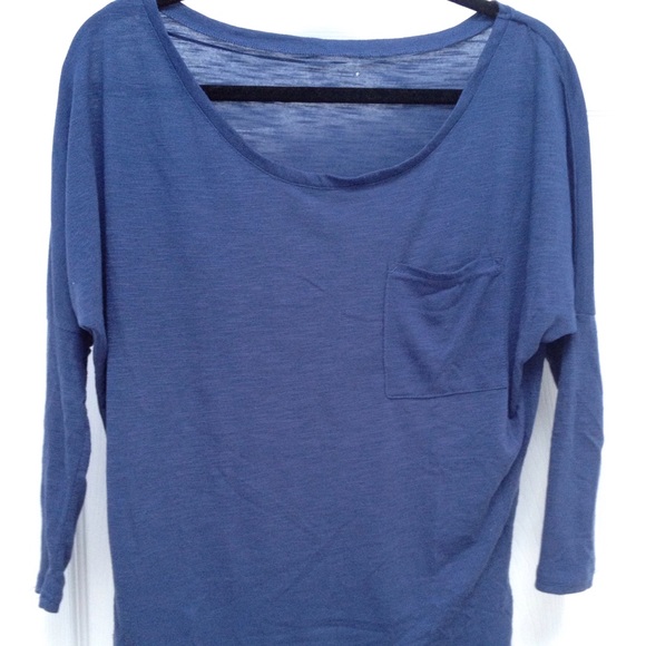 Loose blue long sleeve