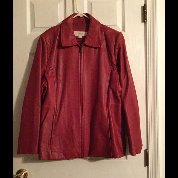 Soft Leather red jacket