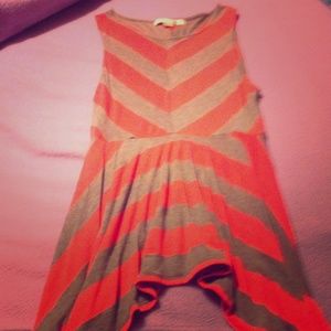 Forever 21 salmon colored shirt dress