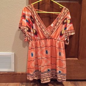 Aztec print tunic