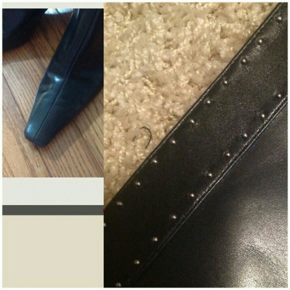 Gorgeous studded black leather boots - Picture 4 of 4