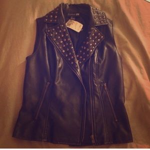 Black Moto Vest