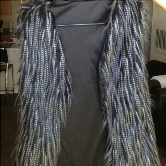 Faux fur vest