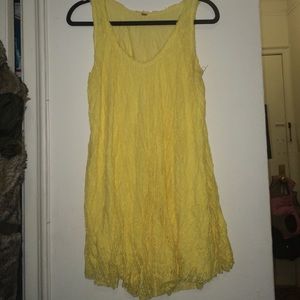 Free people yellow lace dress