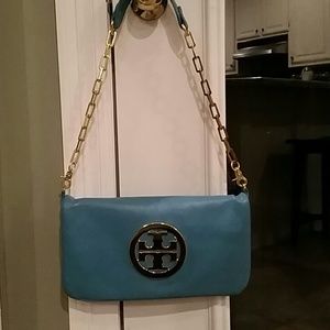 T B purse turquoise reva
