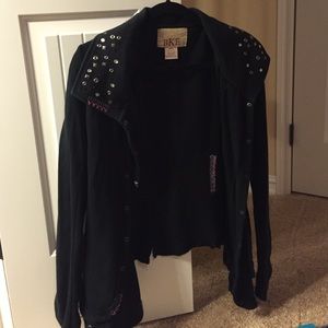 Bke brand black hi low studded jacket